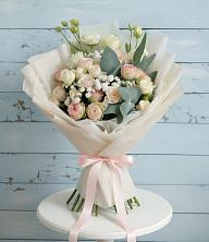 Букет цветов из:  Розы и Лизиантусы в Долгоруково