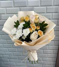 Букет цветов из:  Розы и Хризантемы в Долгоруково