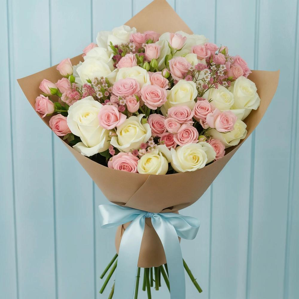 Букет цветов из: Розы в Долгоруково