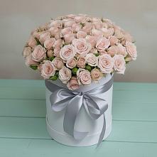 Цветочная композиция из Розы в шляпной коробке #REPLACE_PRED# Долгоруково