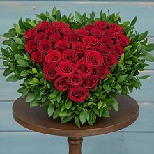 Цветочная композиция из Розы в виде сердца #REPLACE_PRED# Долгоруково