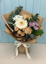 Букет цветов из:  Герберы и Хризантемы в Долгоруково