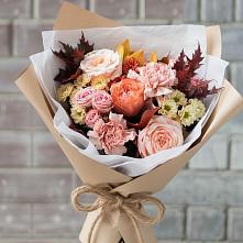 Букет цветов из:  Гвоздики, Хризантемы и Розы в Долгоруково