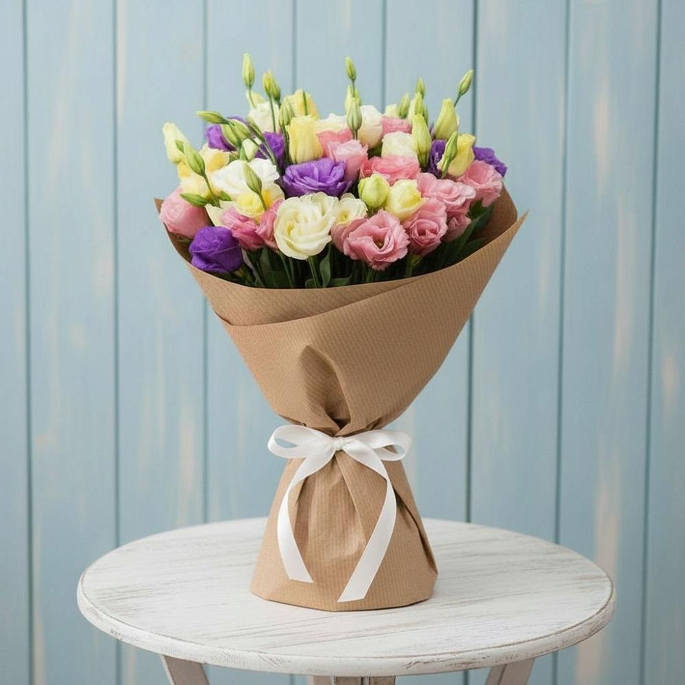 Букет цветов из: Лизиантусы в Долгоруково