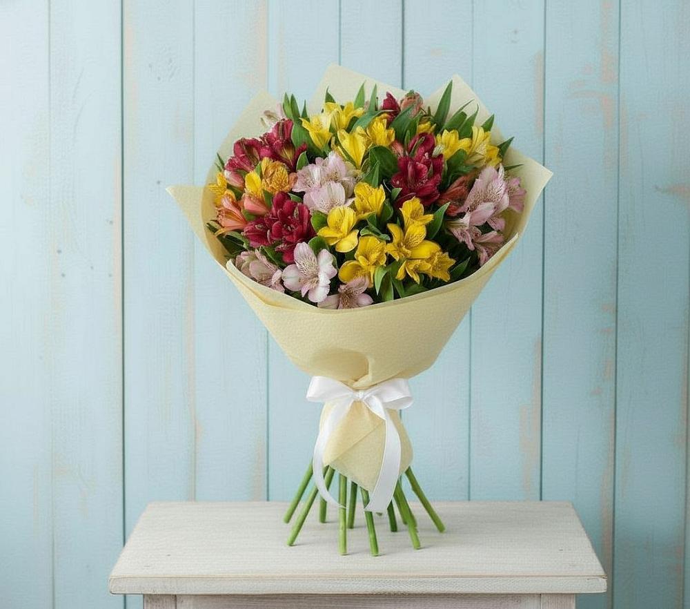 Букет цветов из: Альстромерии в Долгоруково