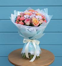 Букет цветов из:  Хризантемы и Розы #REPLACE_PRED# Долгоруково