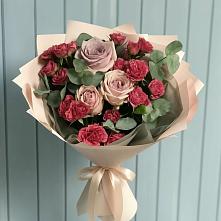Букет цветов из:  Гвоздики и Розы в Долгоруково