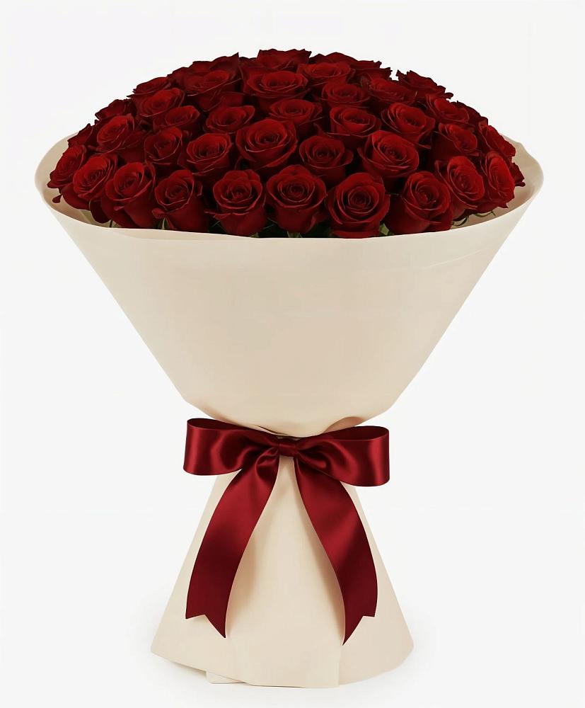 Букет 101 Бордовая роза Блэк Бакарра в Долгоруково