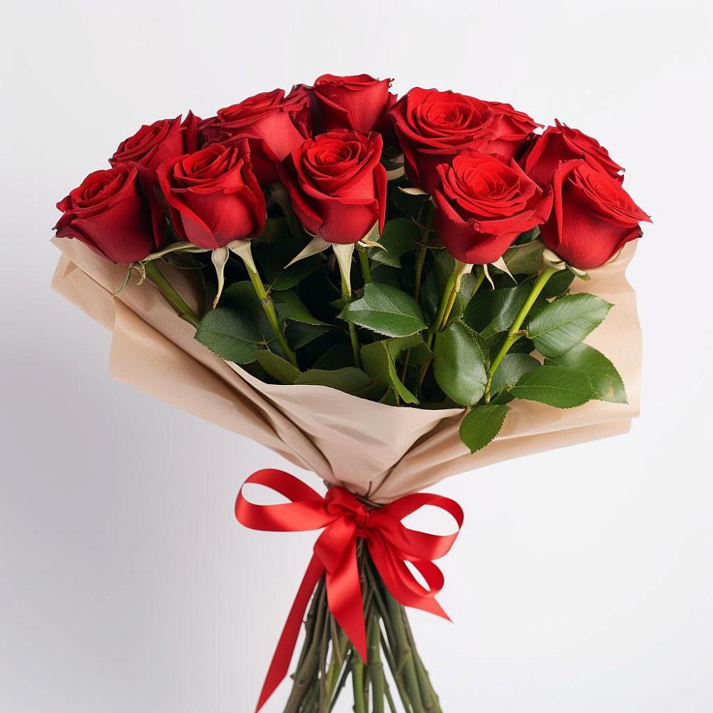 Букет 11 Красных роз Эдлесс Лав в Долгоруково