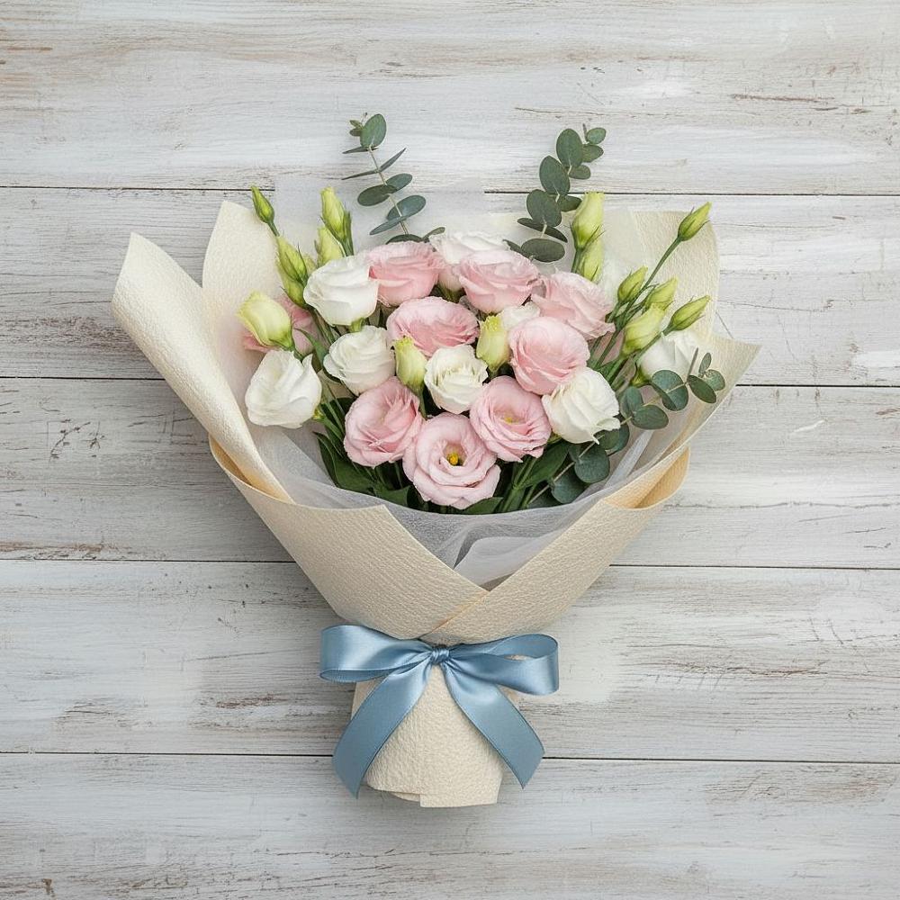 Букет цветов из: Лизиантусы в Долгоруково